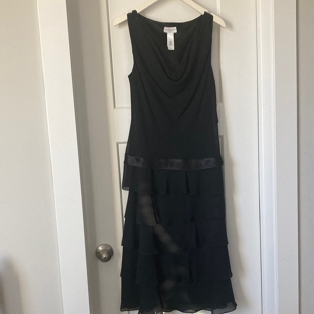 Liz Claiborne Black Layered High Low Dress